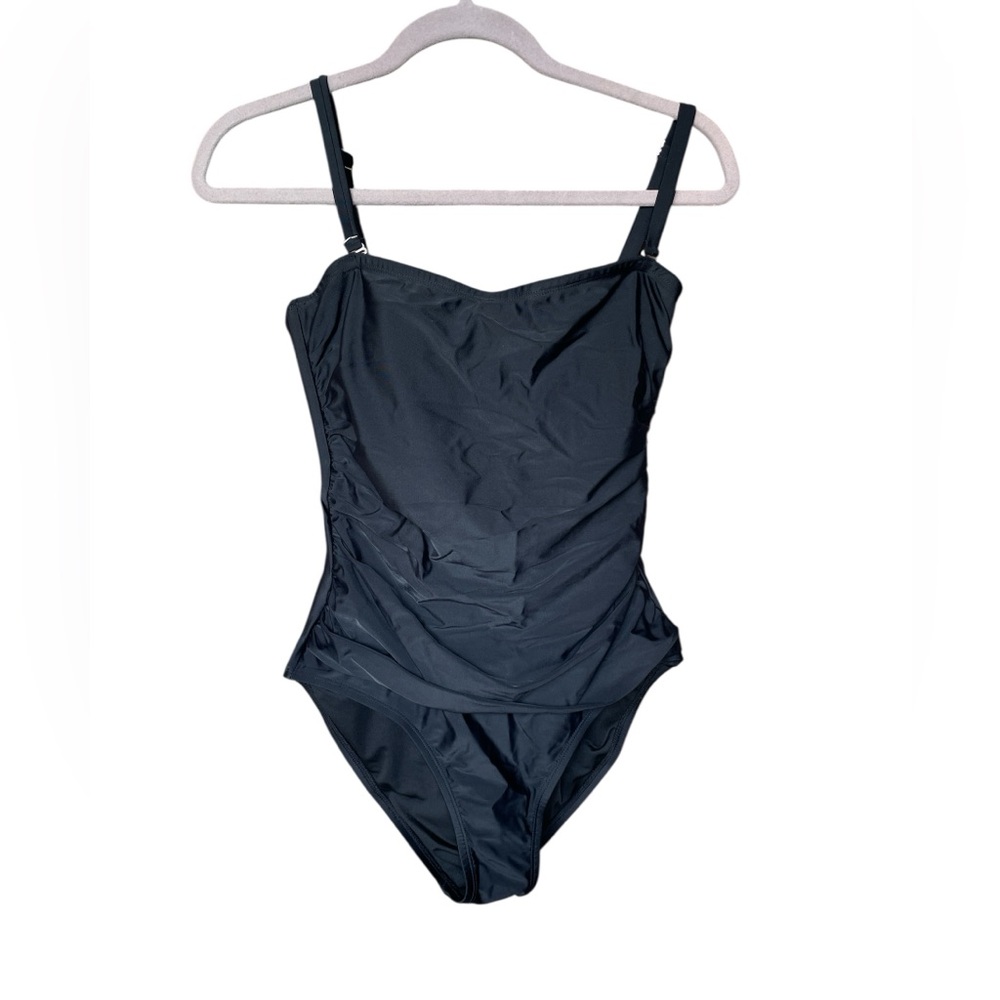 DKNY Black One Piece Swimsuit Size Large